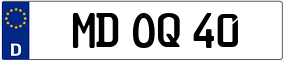 Trailer License Plate